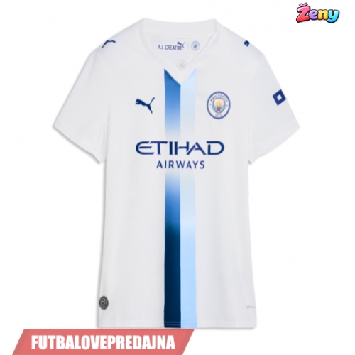 Lacne Ženy Futbalové dres Manchester City Enzo Fernandez #17 2026-27 Krátky Rukáv - Tretina